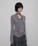 Asymmetrical Draped Shirt