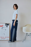 Curved Line Track Pants