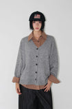 (WOOL) FLUFFY CARDIGAN