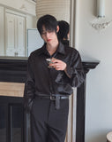 Locke Satin Tie Shirt