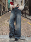 Benny loose wide denim pants