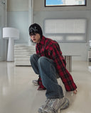 Ripple Semi Baggy Denim Pants