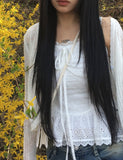 Jubi Punching Lace Sleeveless Blouse
