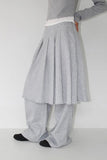 REFINED PLEATS SK WIDE PT