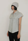EMBO CAP SLEEVE SHIRT