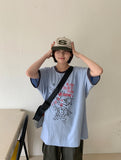 [unisex] Huben Printing Color Matching Ringer Short Sleeve T-shirt