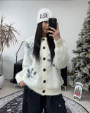 Aaron Butterfly Angora Cardigan