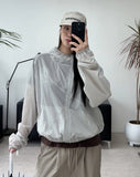 Ruen Diagonal Zipper Summer Windbreaker