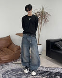 Kian Waffle Crop Long Sleeve T-Shirt