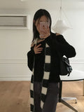 Onk Mohair Stripe Color Matching Long Muffler