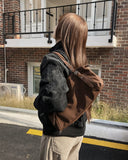 Sea Eyelet Leather Shoulder Bag