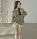 Corduroy Brushed Vertical Stripe A-line Winter Shorts