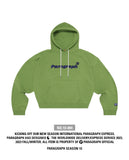 PARAGRAPH FONT LOGO CROP HOODIE No.10-004