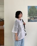 [unisex] Quken Summer Hood Short Sleeve Wind Jumper