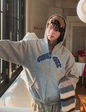 Chilling Check Reversible Hooded Zip-Up