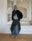Held Washed Balloon Denim Pants