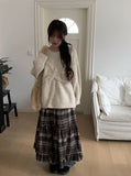 Megan Ribbon Overfit Round Knit