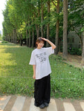 [unisex] Hymen Lettering Over Short Sleeve Tee