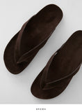 Toss suede flip flops