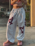 Heart Spray String Training Pants