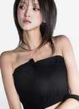 Zipper Slide Tube Top