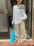 Soluna Parachute String Shirring Wide Banding Pants