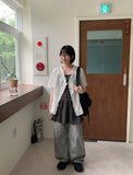 Beita Stripe Wide Cotton Pants