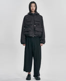 Cargo Nylon Short Jacket