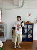 Ogen Tomato Printing Over Short Sleeve Tee
