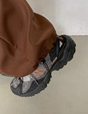 Chesiken Nylon Cargo Wide Pants