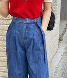 Andy Pintuck Wide Denim Pants