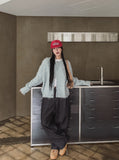 Diano raw balloon denim pants