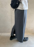 Tuque Stripe Banding Long Skirt