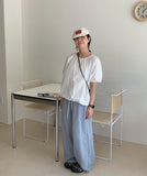 [BAONHAUS] Rebaca Stripe Banding Wide Pants