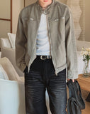 Fade Vintage Denim Biker Jacket