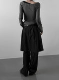 Sherry Layered Boat Neck Tee