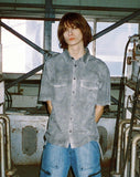 SPRAY DYED HALF SHIRT