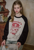 Creamy Candy Raglan Sweatshirt