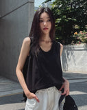 Summer Silk Oversized Fit Layered Sleeveless