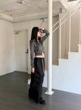 Hight Cotton String Two Way Cargo Long Jogger Wide Pants