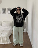 Hynard Ribbon Printed Sweatshirt