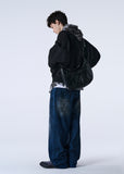 EYELET LEATHER SADDLEBAG