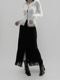 Fluon fringe cardigan