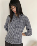 Bush Check Collar Slim Fit Long Sleeve Shirt
