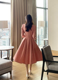 Newvier Heart Neck Puff One Piece