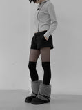 Basic Rib Long Knee Socks