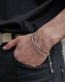 [Real Leather] Combi Leather Bracelet