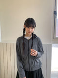 [BAONHAUS] Jenen Stripe Hood Zip-up