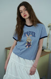 Forevernie CROP Ringer Tee