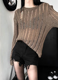 Bohemian slit knit